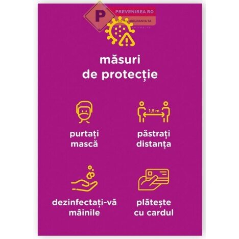 Placuta pentru masuri de protectie